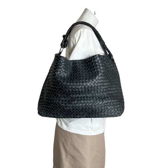 Helen Kaminski Bags Helen Kaminski Woven Black Leather Bag Athene